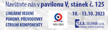 T.E.A. TECHNIK opět na MSV v Brně